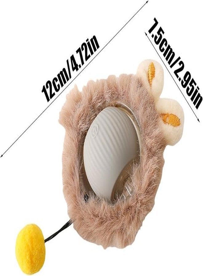 VALUEVIBES Interactive Cat Toys for Indoor Cats, Cats Fast Rolling on Carpet, Automatic Rolling Ball for Cats,Chirping & Motion Activate Cat Toys Automatic Moving Peppy Ball for Cats Kitten (Grey) - Image 3