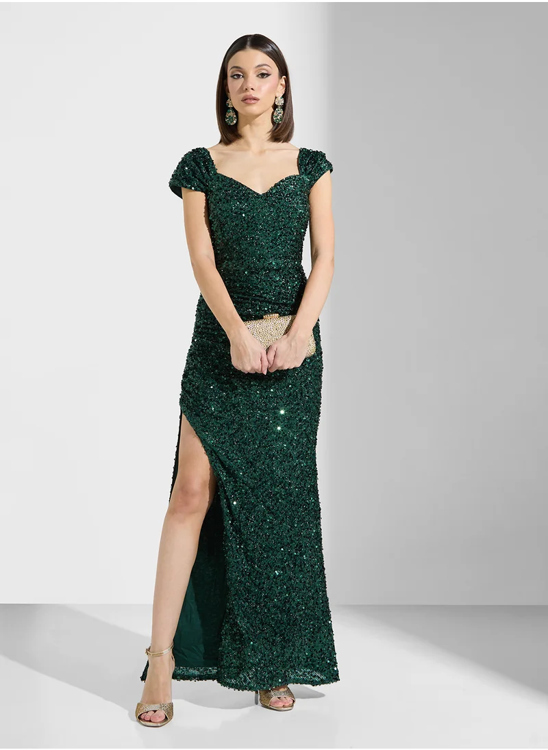 ايلا ليمتد اديشن Shimmer Dress With Slit