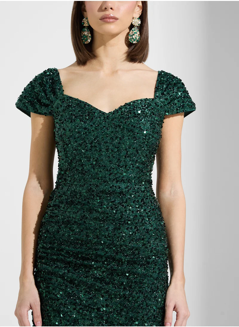 ايلا ليمتد اديشن Shimmer Dress With Slit
