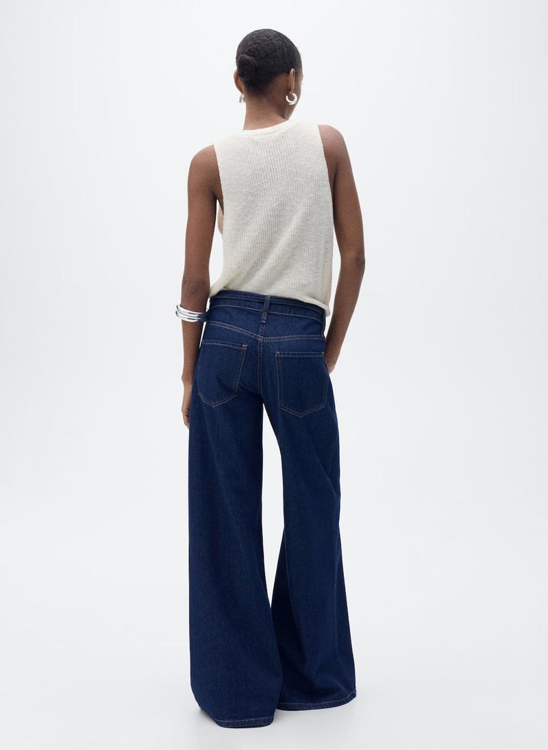 MANGO Chunky-Knit Waistcoat With Buttons  - Image 2