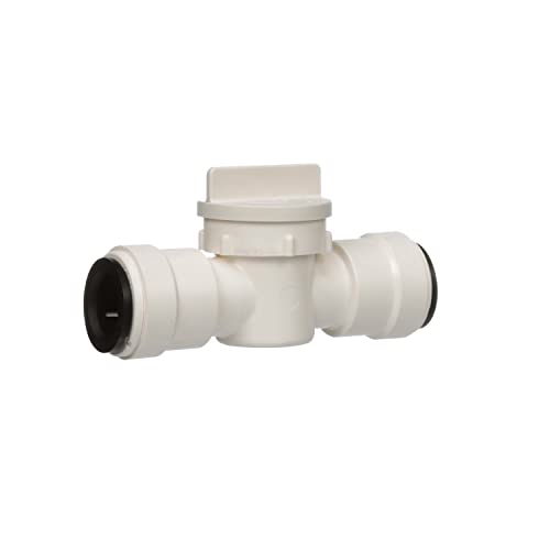 Watts 3539-10 AquaLock Plastic Series, 1/2" CTS x 1/2" CTS Off-White Lead-Free Polysulfone Type 39 Straight In-line Valve, O-Ring, Quick Push-to-Connect Design, Tool-Free Installation - Image 3
