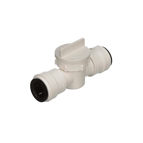 Watts 3539-10 AquaLock Plastic Series, 1/2" CTS x 1/2" CTS Off-White Lead-Free Polysulfone Type 39 Straight In-line Valve, O-Ring, Quick Push-to-Connect Design, Tool-Free Installation - Image 2
