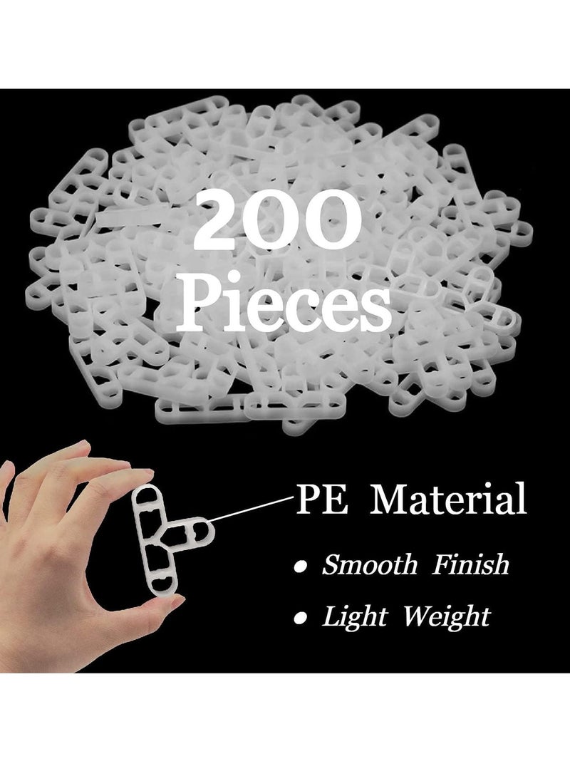 Generic - 200 Pcs Tile Spacers, 10mm T-Shape Floor Tile, Removable Tiles Spacer for DIY Paving Tiling Wall, Garden, Red Bricks, Patio Slabs - Improve Installation Speed and Accuracy - Image 1