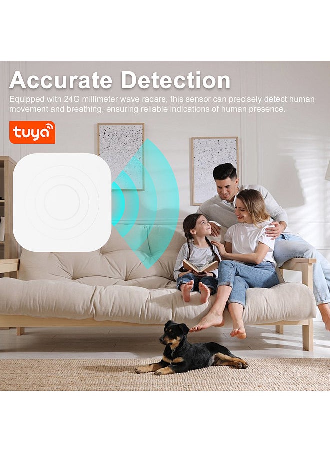 Generic - Human Presence Sensor Tuya ZigBee 24GHz Millimeter Wave Radars Motion Detection Sensor for Home Safety and Automation - Image 1