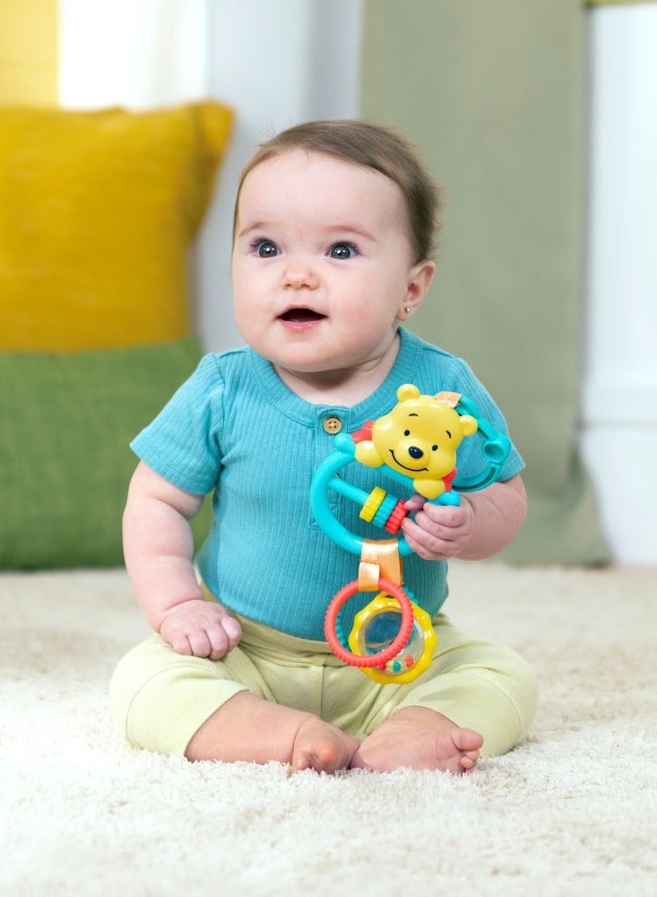 Bright Starts لعبة النشاط دب مشغول ويني ذا بوه من ديزني للأطفال – من 0 إلى 36 شهرًا - Image 2