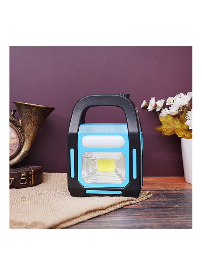 Olsenmark Multi-Function Emergency Light with Solar Panel, 3 Lights Source, Power Bank Function and Perfect for Indoor and Outdoor Use Blue/Black - Image 4