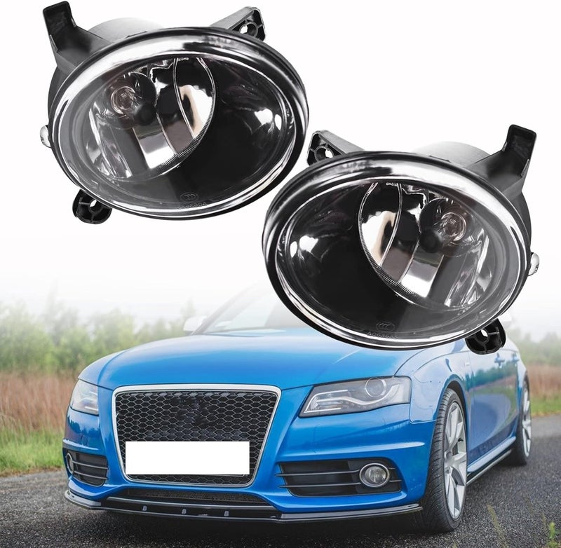 SEBLAFF Clear Lens Fog Light with H11 12V 55W Bulbs for 2009-2012 A4 S4 B8 Sedan - Image 1