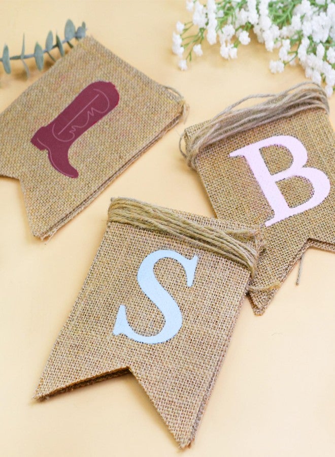 JRLCTECH Boot or Bows Gender Reveal Banner, Boy or Girl Burlap Banner Gender Reveal Decorations, Baby Shower Party Decorations, Boots Or Bows Party Decoration Sign - Image 4