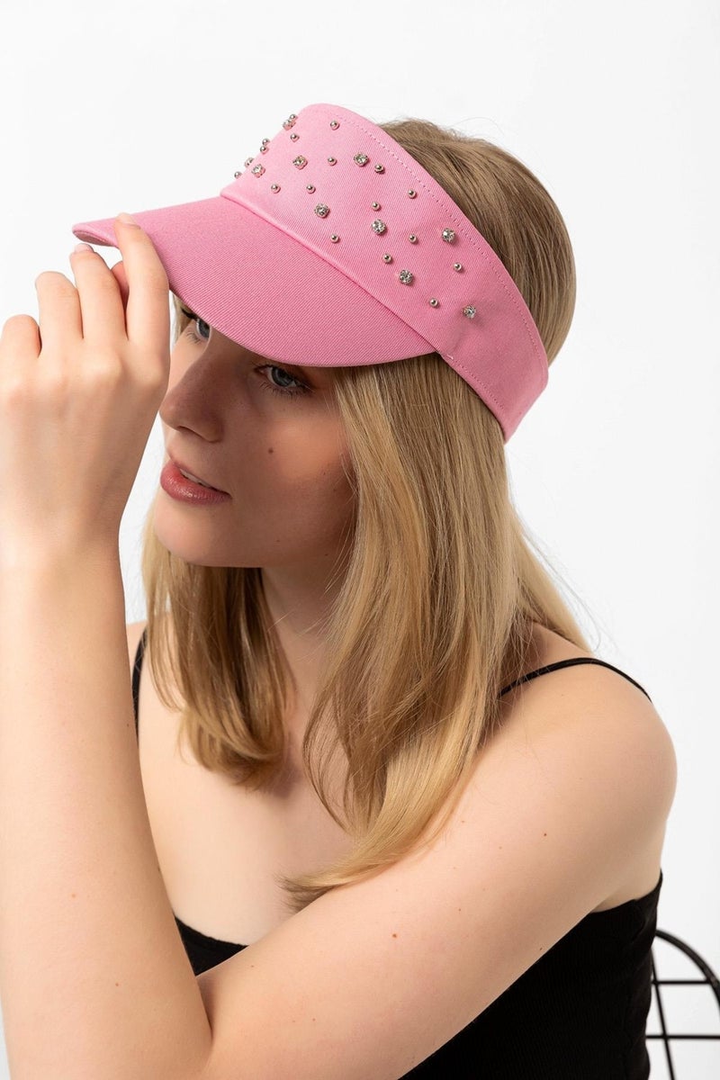 Saria Moda Saria Fashion Stone Tennis Hat  - Image 2