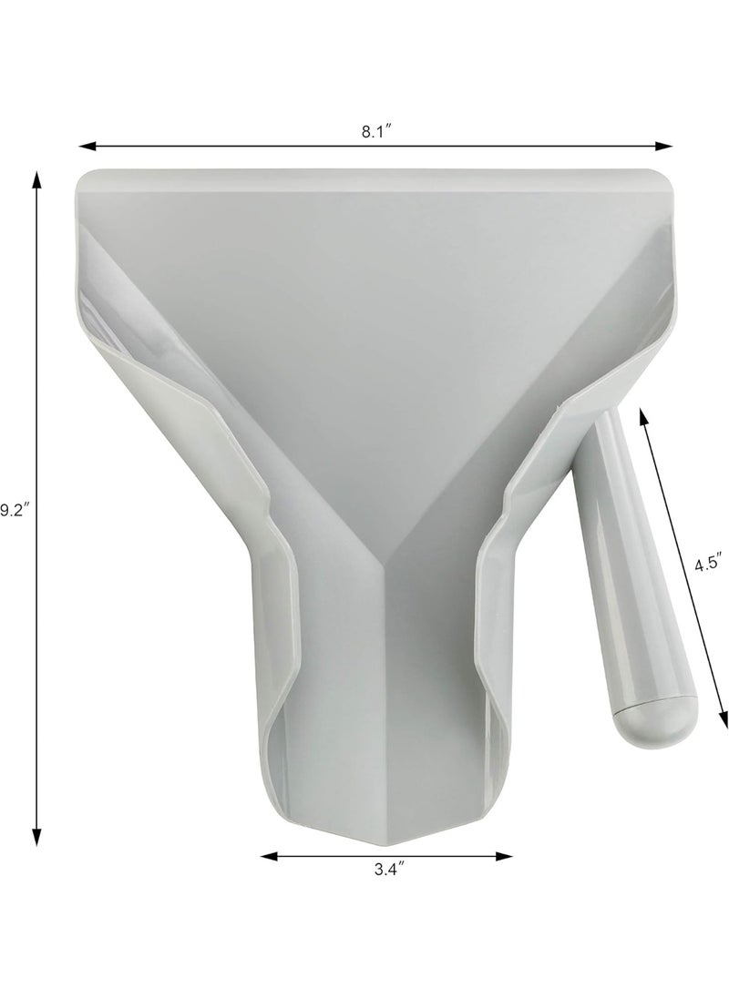 New Star Foodservice New Star Foodservice 37814 Polycarbonate Commercial French Fry Bagger Right Handle, Gray  - Image 4