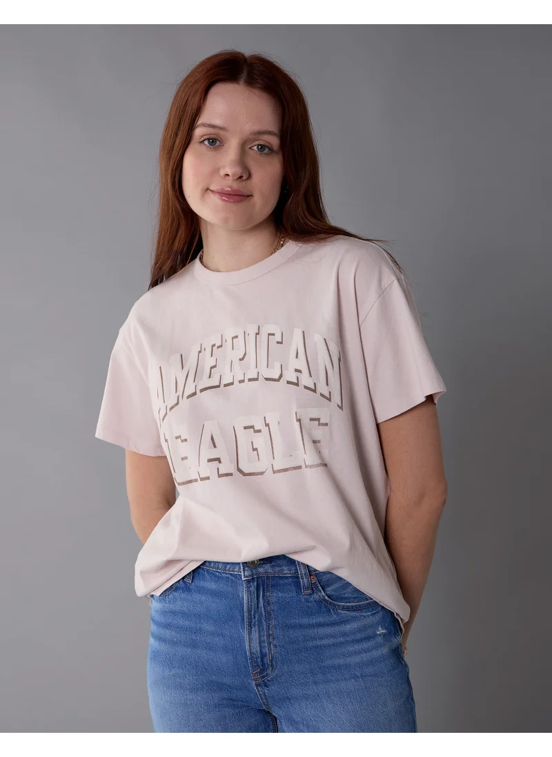 American Eagle AE Boyfriend Logo Graphic T-Shirt