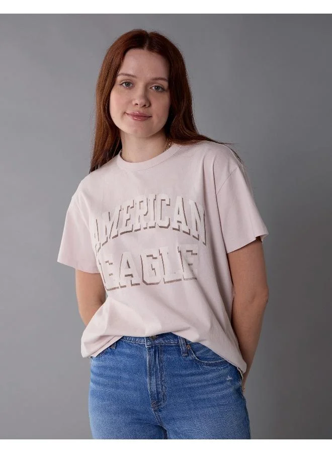 American Eagle AE Boyfriend Logo Graphic T-Shirt