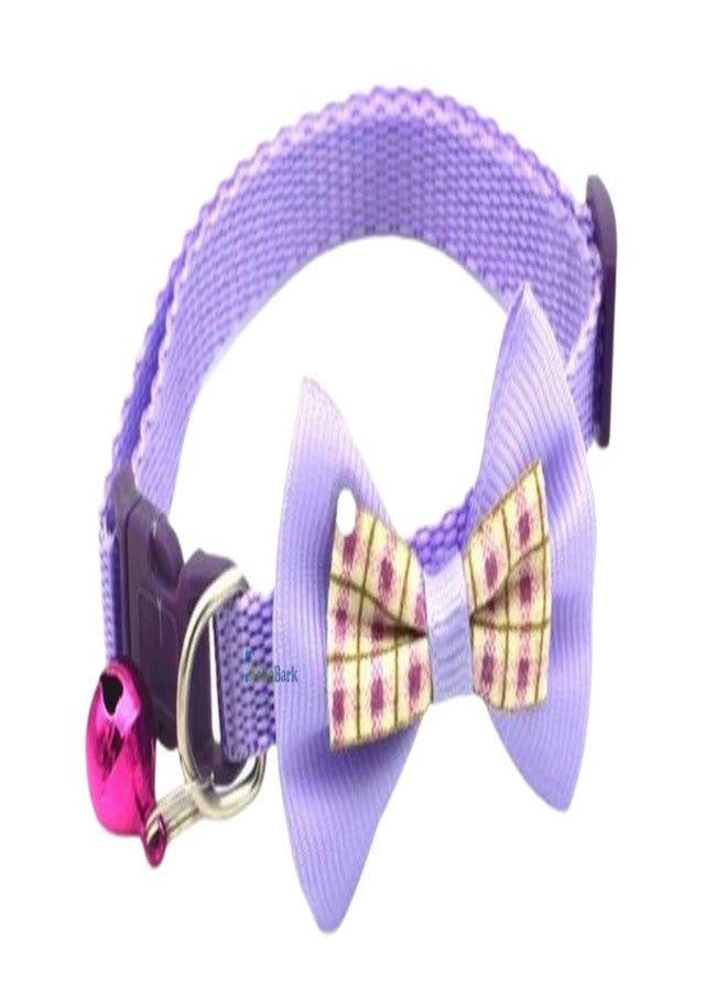 BohoBark Adjustable Cat Collars with Bow Tie and Bell Adjustable Or Certain Necktie Collar for Kitten Cat Pack of 2 Pcs - Image 2