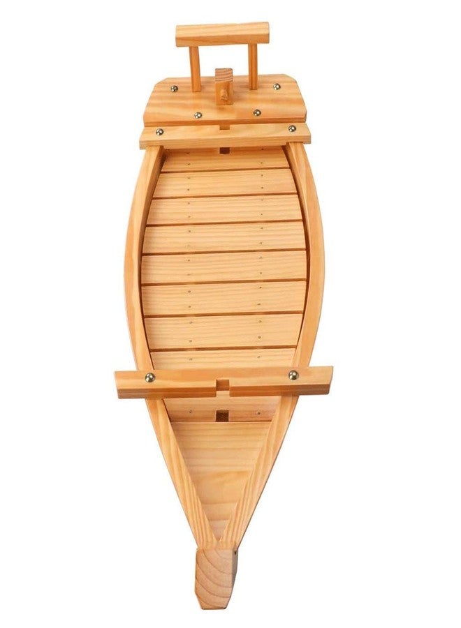 BIPEGE Wooden Sushi Boat Serving Tray, 24 Inch Sushi Plate for Restaurant or Home, Large Size Sushi Tray Serving Boat Plate for Restaurantware (61cm/24inch) - Image 5
