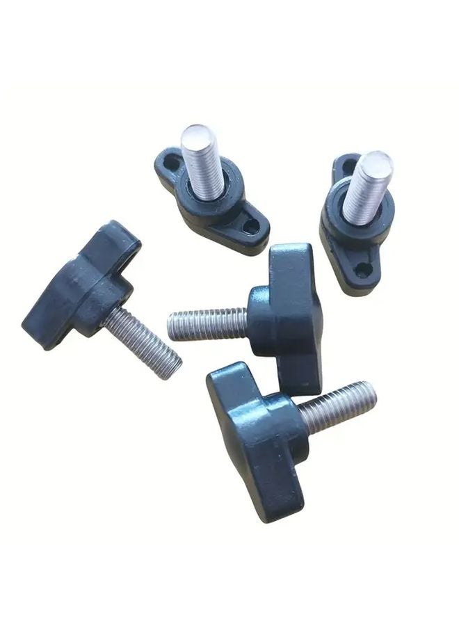 5Pcs 304 Stainless Steel M6X30mm Hand Tightening Screws Plastic Handle Knob - Image 1