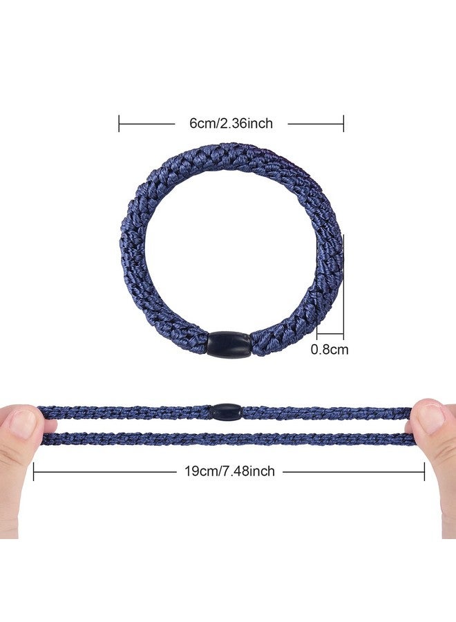 Funtopia Hair Ties For Thick Hair Funtopia 30 Pcs Hair Tie Bracelet Ponytail Holders High Elastic Sports Hair Ties For Girls And Women Hair Accessories Mixed Color - Image 4