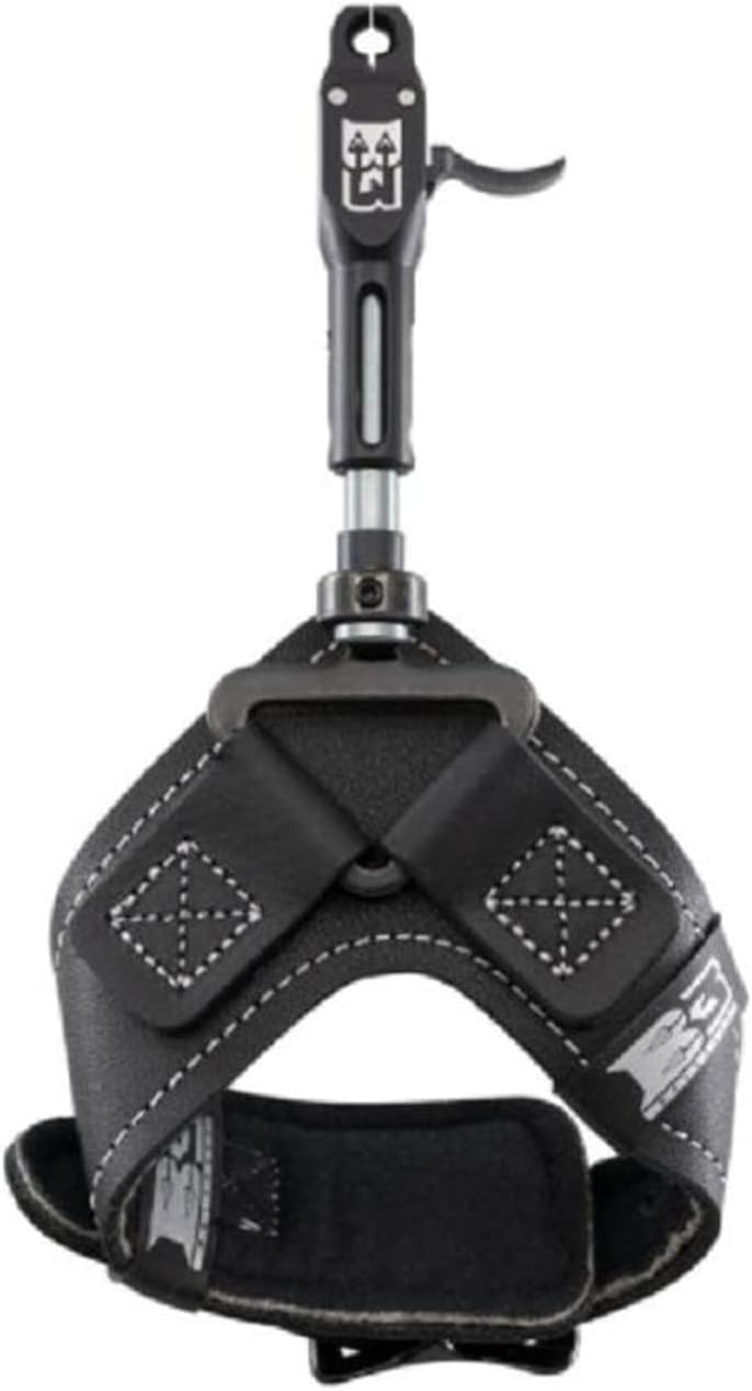 B3 Archery Rival Double-Caliper Aluminum Bow Release Aid with Swivel Connector System | Curved Trigger Design & Anodized Jaws | Archery Gear, Black - Image 1