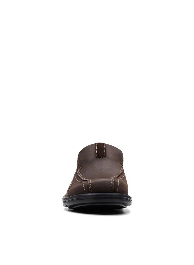 clarks حذاء لوفر جيسلر للرجال، جلد بني، مقاس 7.5 عريض - Image 4