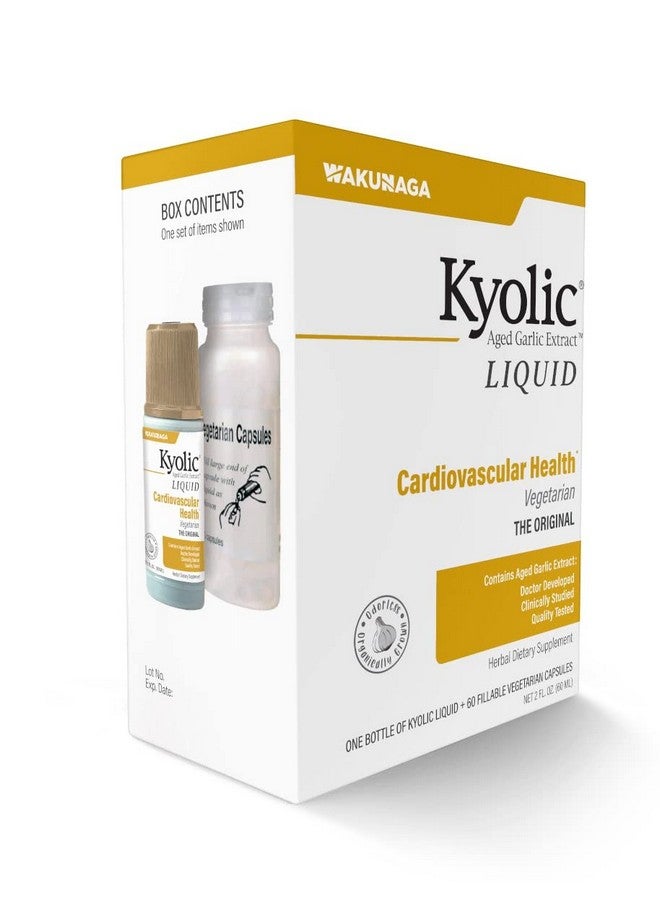 kyolic Aged Garlic Extract Liquid Vegetarian Cardiovascular 2 Ounce Bottle Plus 60 Refillable Capsules (Packaging May Vary) - Image 4