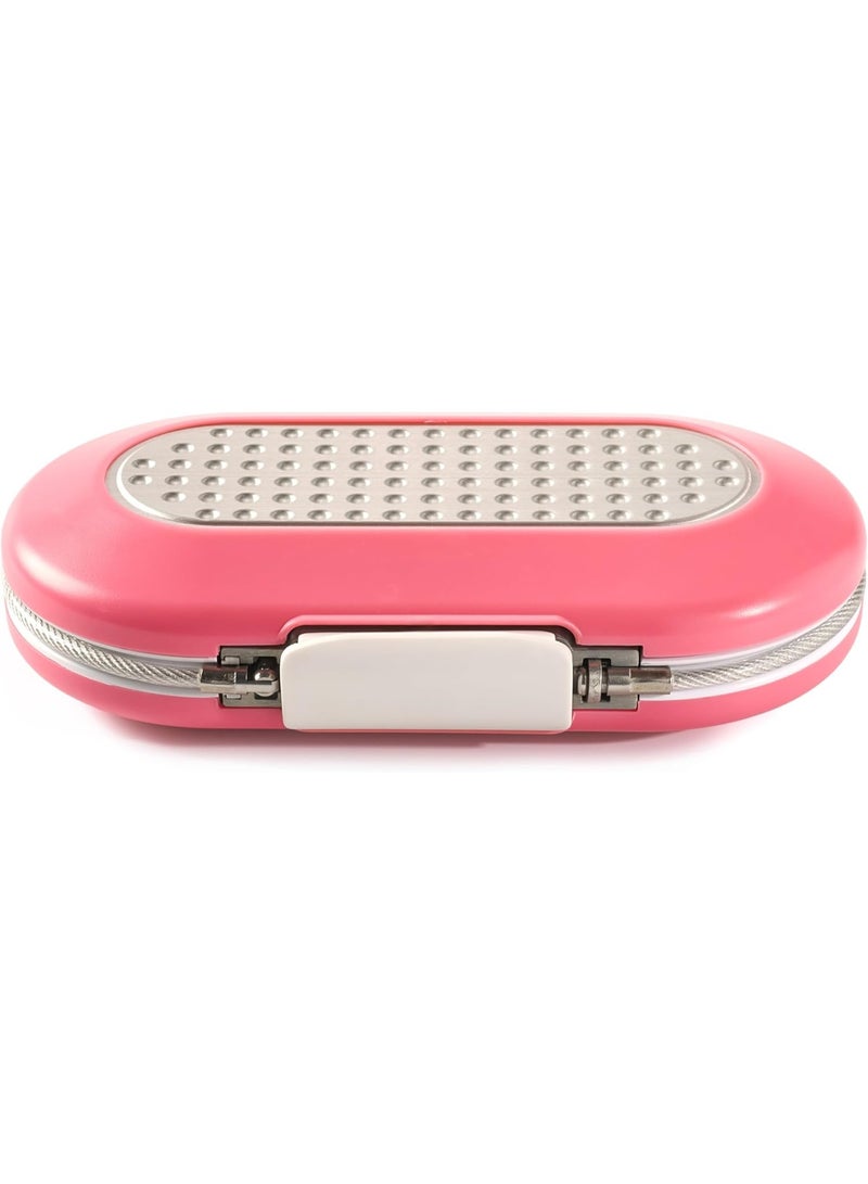 Master Lock Pink Portable Small Lock Box, Set Your Own Lock Combination Portable Safe, Personal Travel Safe for Phone, Passport, Money, ‎5900DPNK - Image 4
