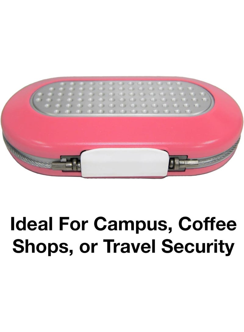 Master Lock Pink Portable Small Lock Box, Set Your Own Lock Combination Portable Safe, Personal Travel Safe for Phone, Passport, Money, ‎5900DPNK - Image 3