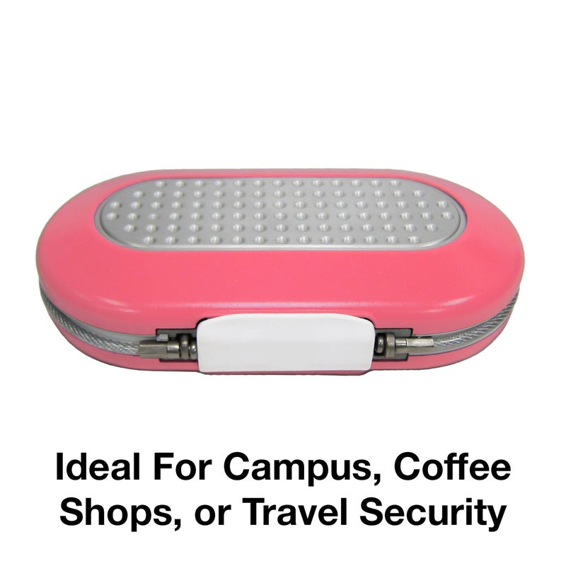 Master Lock Pink Portable Small Lock Box, Set Your Own Lock Combination Portable Safe, Personal Travel Safe for Phone, Passport, Money, â€Ž5900DPNK - Image 2
