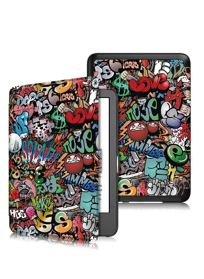 PU Leather Case Cover for All-New Kindle (11th Generation-2022) Smart Shell Cover with Auto Sleep/Wake