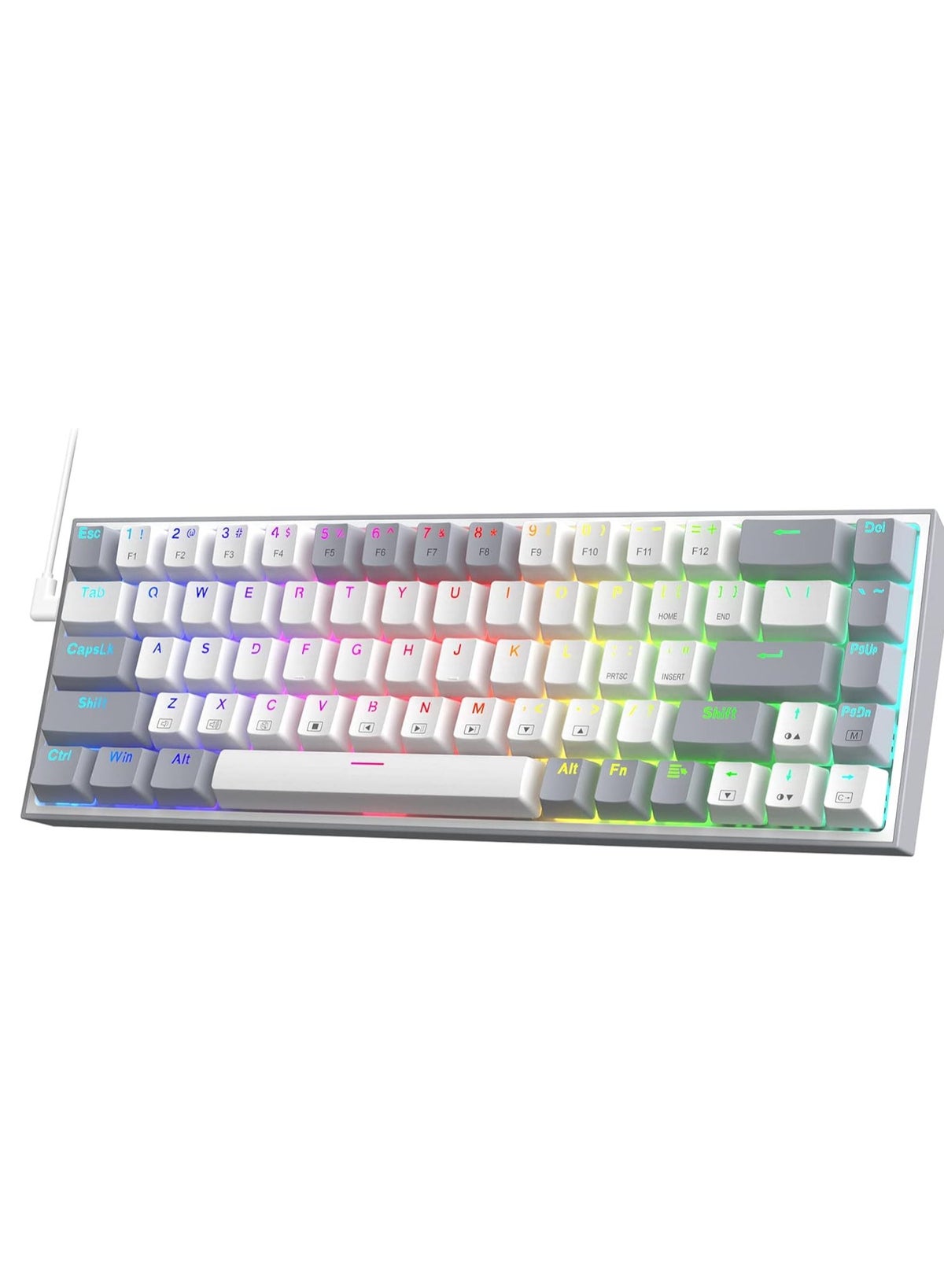 Fez Code Keyboard Generic Redragon K631 Wired Gaming Keyboard 65% Layout, 68 Keys, Hot ...