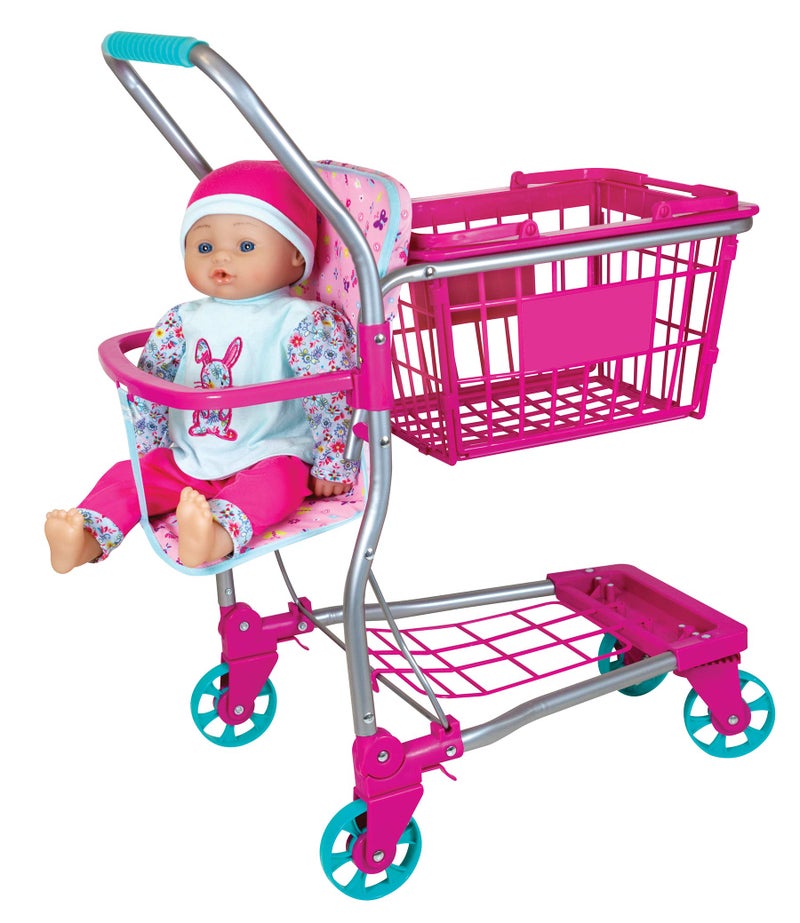 Lissi Shopping Cart with 16" Baby Doll - Image 1