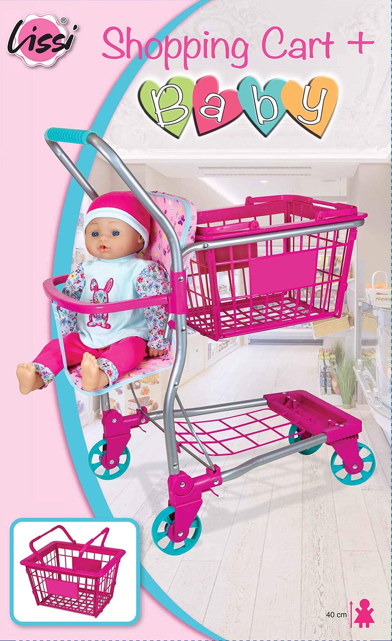 Lissi Shopping Cart with 16" Baby Doll - Image 2