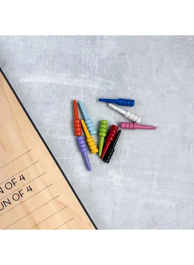 Crystal Phase 10 Score Board With 8 Colored Pegs And Score Sheets For Family Party Card Games - Image 4