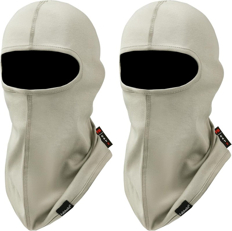 Fullsheild فولشيلد FR قناع بالاكلافا مقاوم للهب للوجه NFPA2112 الفئة 2 غطاء رأس للحام والصيد والعسكري مقاس واحد - Image 1