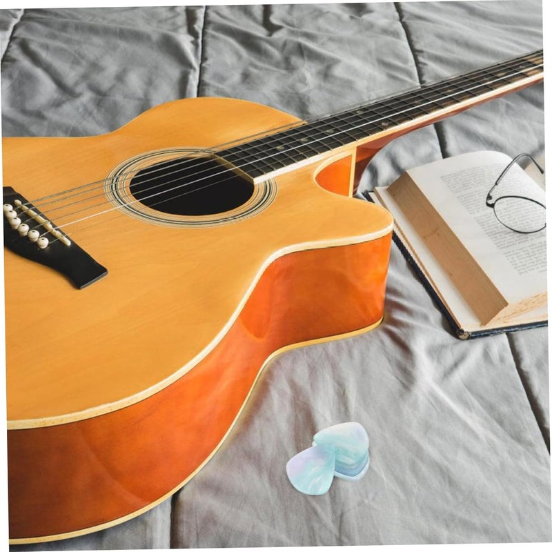Milisten 5pcs Heart Shaped Resin Guitar Picks Thin Plectrums for Electric Acoustic and Bass Instruments Comfortable Grip for Enhanced Performance and Stability - Image 5