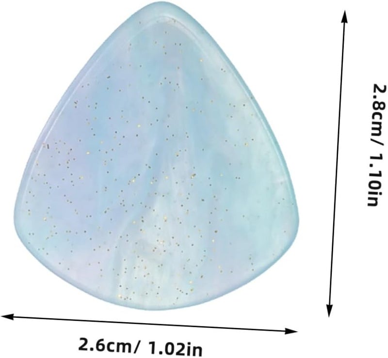 Milisten 5pcs Heart Shaped Resin Guitar Picks Thin Plectrums for Electric Acoustic and Bass Instruments Comfortable Grip for Enhanced Performance and Stability - Image 2
