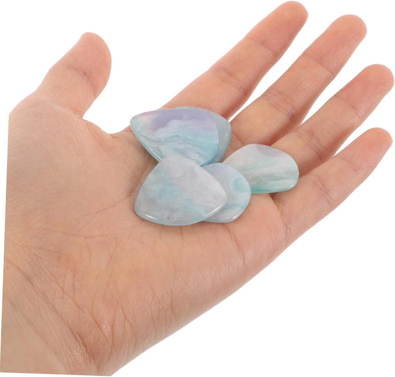 Milisten 5pcs Heart Shaped Resin Guitar Picks Thin Plectrums for Electric Acoustic and Bass Instruments Comfortable Grip for Enhanced Performance and Stability - Image 4