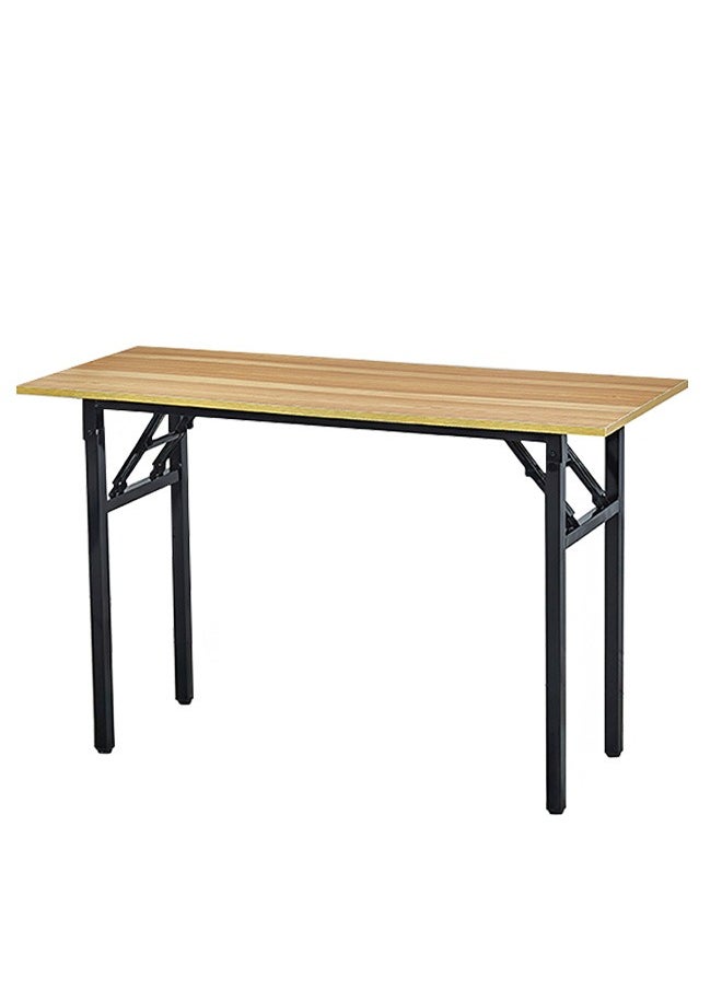 Yolu - Foldable Table for Home Office,  Study Writing Desk with Adjustable Height Legs - Image 1
