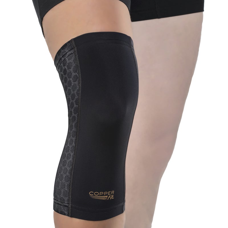 Copper Fit unisex adult Freedom Knee Compression Sleeve Hosiery, Black, Medium US - Image 1