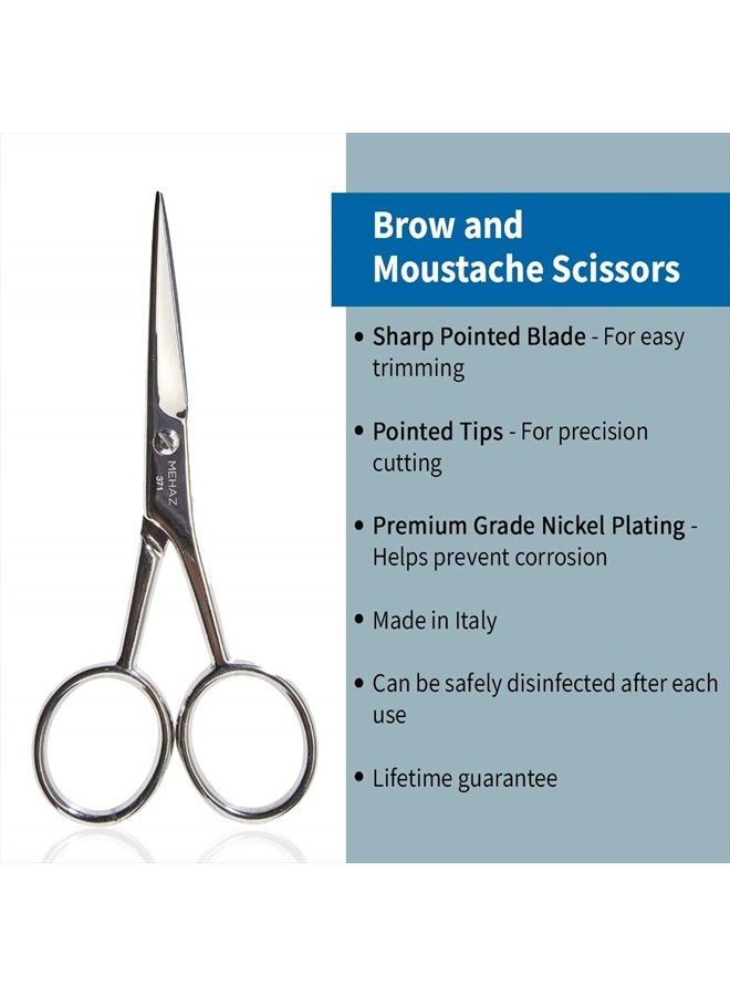 Mehaz Eyebrow & Moustache Scissors 4" - Image 4