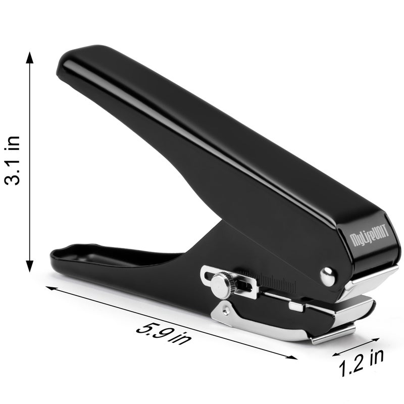 MyLifeUNIT Badge Hole Punch, Slot Puncher for Id Card, PVC Slot and Paper, Heavy-Duty Hole Punch for Pro Use - Image 2