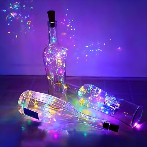 Oblivion Wine Bottle Cork String Light - 2M Cable Length Copper Wire Multicolor, Battery Operated, Decorative Fairy LED Strings Lights for Home Decoration, New Year, Indoor & Outdoor Decoration (1pc) - Image 4