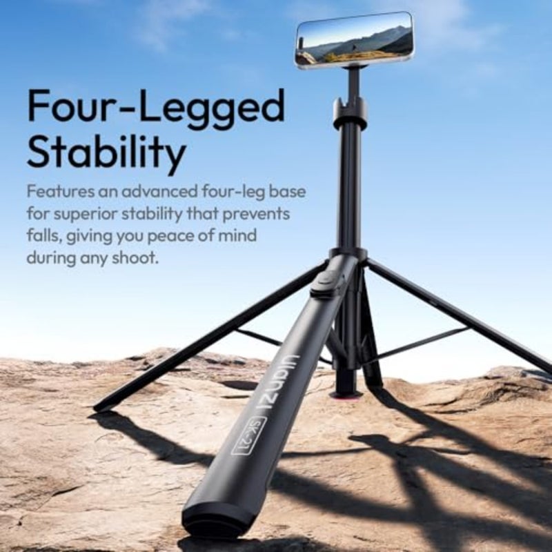 SK21 Magnetic Phone Tripod, Auto Open Close Selfie Stick - Image 3