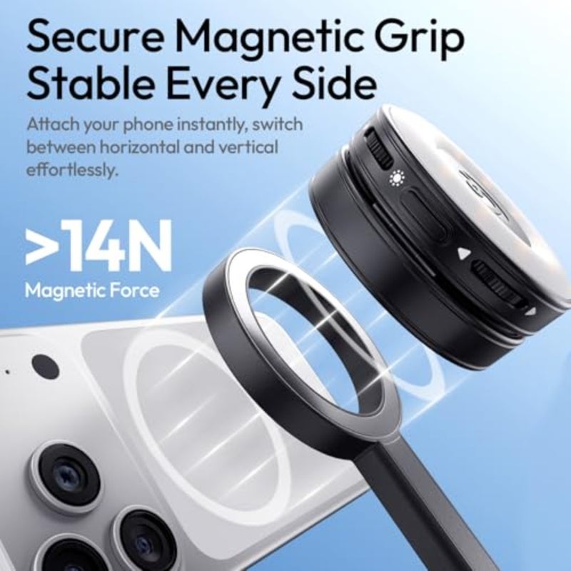 SK21 Magnetic Phone Tripod, Auto Open Close Selfie Stick - Image 4