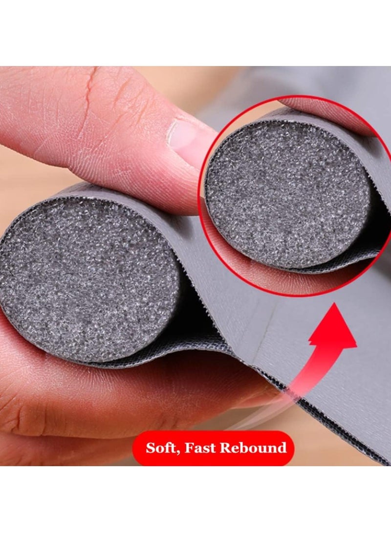 DubaiGallery شريط سد درزات الأبواب وأسفل الباب، وشريط عازل للصوت لفجوات الأبواب وشريط مطاطي لسد الرياح، وشريط لاصق حراري للحفاظ على الحرارة، وشريط عازل للغبار والرياح - Image 3