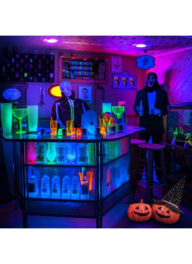 Onforu Onforu 2 Pack 120W Equiv LED Black Light Bulb, BR30 E26 Blacklight Bulbs for Glow in The Dark, 385-400nm, 15W Black Light Flood Light for Halloween Christmas Party, Body Paint, Fluorescent Poster  - Image 5