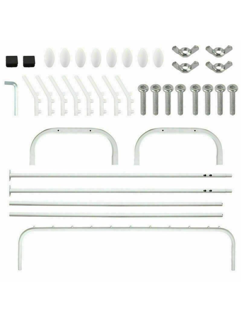 DubaiGallery Clothes Rack Metal Garment Racks Heavy Duty Indoor Bedroom Cool Clothing Hanger with Top Rod and Lower Storage Shelf high Storage Rack  - Image 4