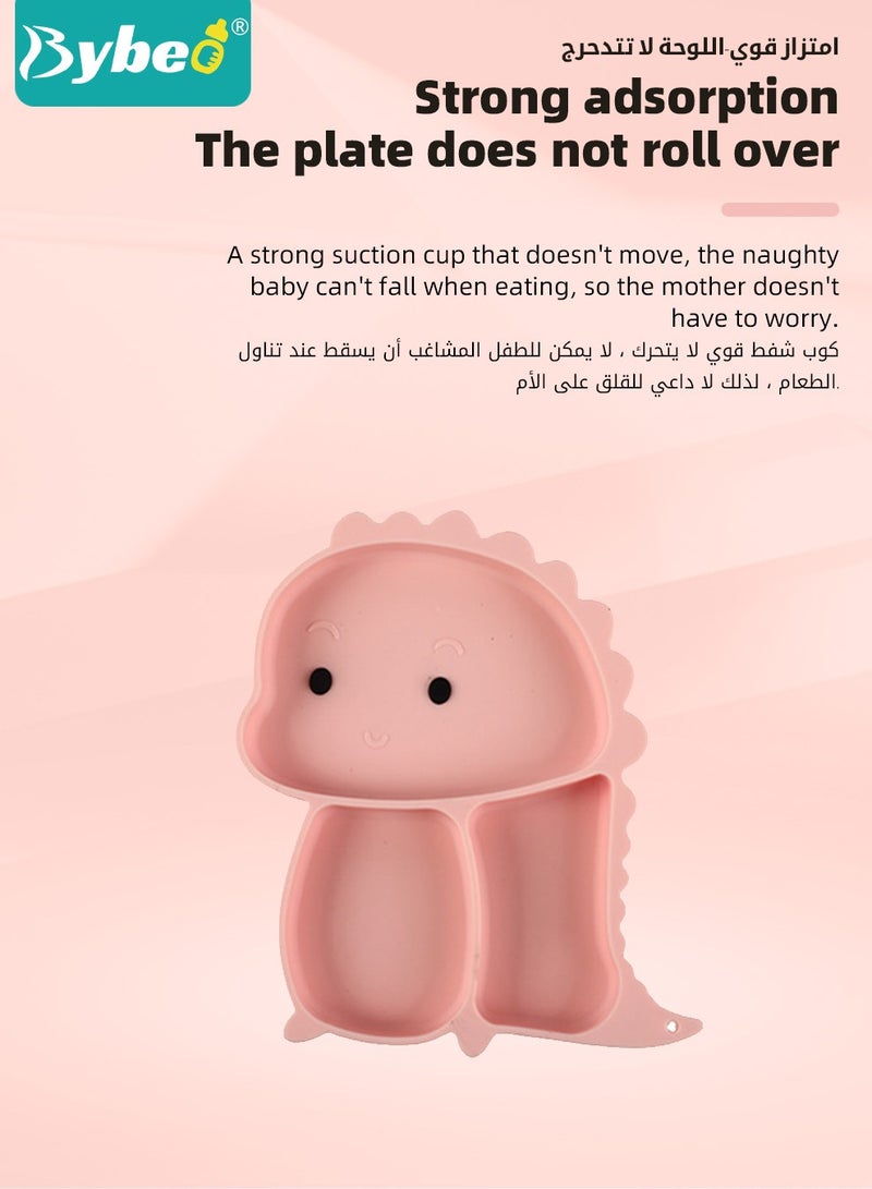 بيبو مجموعة تغذية للأطفال، تتألف من 9 قطع، أدوات الطهي للأطفال في المرحلة الأولى مع مريلة، كوب للشرب، وعاء بفوهة للتثبيت، ملاعق وشوك للرضع، صحن مقسم بفوهة للتثبيت - إمدادات تغذية لفطام الطفل بشكل ذاتي - Image 4