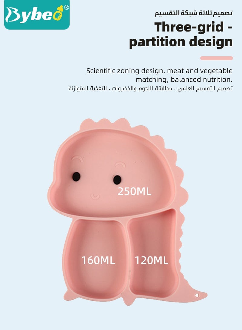 بيبو مجموعة تغذية للأطفال، تتألف من 9 قطع، أدوات الطهي للأطفال في المرحلة الأولى مع مريلة، كوب للشرب، وعاء بفوهة للتثبيت، ملاعق وشوك للرضع، صحن مقسم بفوهة للتثبيت - إمدادات تغذية لفطام الطفل بشكل ذاتي - Image 5