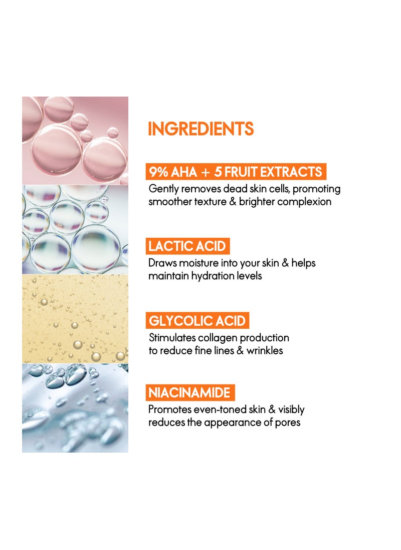 ELLE ELLE Radiance Kit – 3-Step Peeling & Whitening Treatment with AHA Peeling Glove, Soothing Mask, and Intensive Whitening Serum - Brightening, Exfoliating, Hydrating, Anti-Aging – For All Skin Types,  Pack of 4  - Image 4