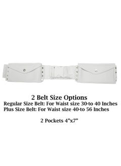 Fabienne 2-Piece Ihram Towel Set for Men with Regular Size Belt Best Fits 30-to 40 Inch Waist Non-Stitched Umrah Towel, Pure White Hajj Towel  - Image 3