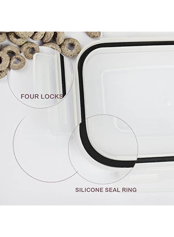 Airtight Food Storage Containers | 14pcs Airtight Stackable Plastic Kitchen Containers u0026 Storage Set With Labels u0026 Marker | BPA Free Dishwasher, Microwave u0026 Freezer Safe - Image 4